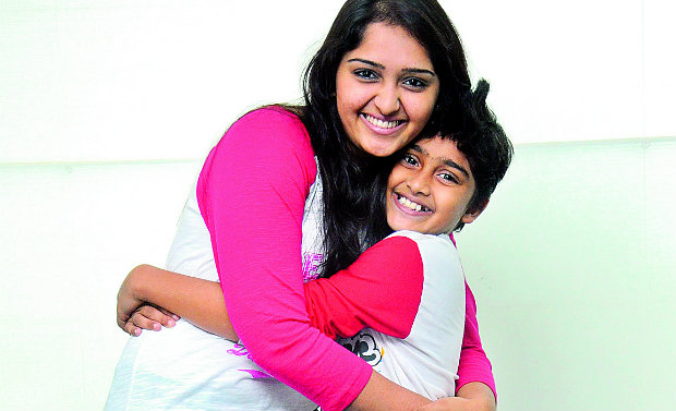 Sanoop and his sister Sanusha Sanoop and his sister Sanusha
